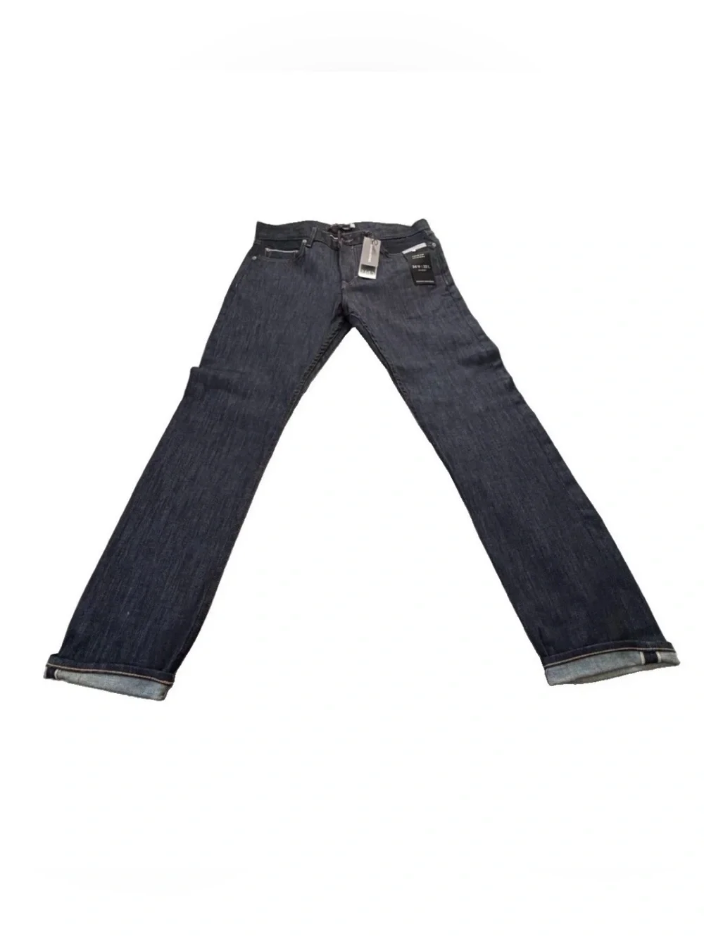 Men Banana Republic Premium Selvedge Skinny Rapid Movement Denim 34W X 32L  Blue